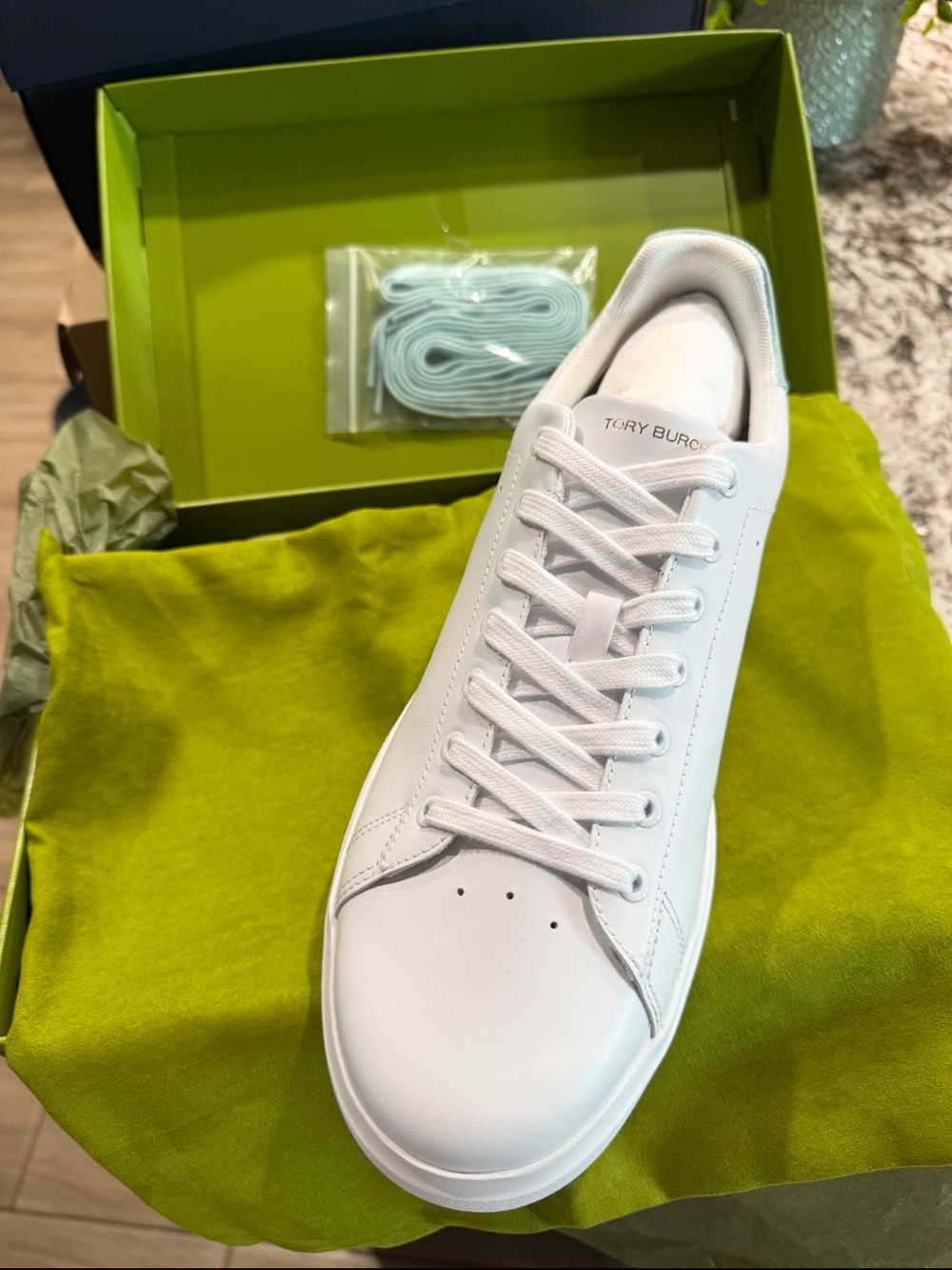 Tory Burch Women’s White Leather Sneaker